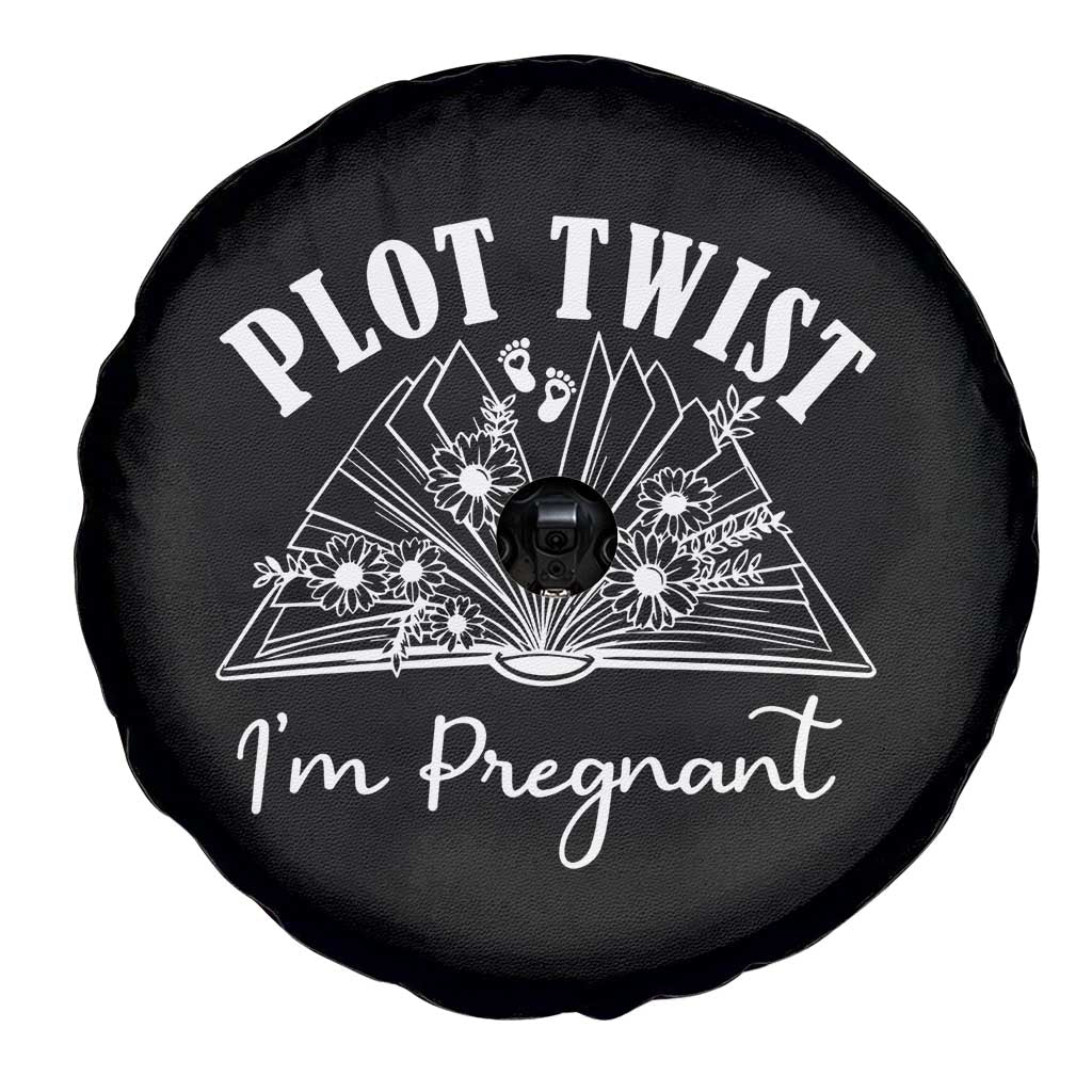 Pregnancy Announcement For Book Lovers Spare Tire Cover Plot Twist I Am Pregnant TS12 Print Your Wear