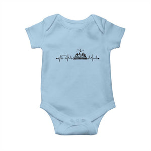 Bookaholic Heartbeat Graphic Baby Onesie Vintage Reader Lifeline Gift TS12 Light Blue Print Your Wear