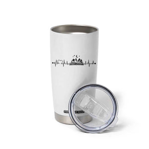 Bookaholic Heartbeat Graphic Tumbler Cup Vintage Reader Lifeline Gift TS12 Print Your Wear