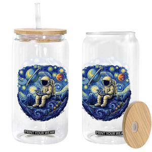 Starry Night Space Bookworm Glass Can Funny Astronaut Reader Gift TS12 Print Your Wear