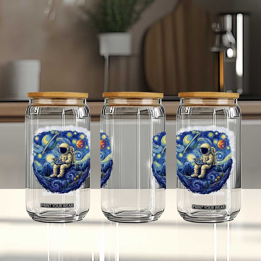 Starry Night Space Bookworm Glass Can Funny Astronaut Reader Gift TS12 Print Your Wear