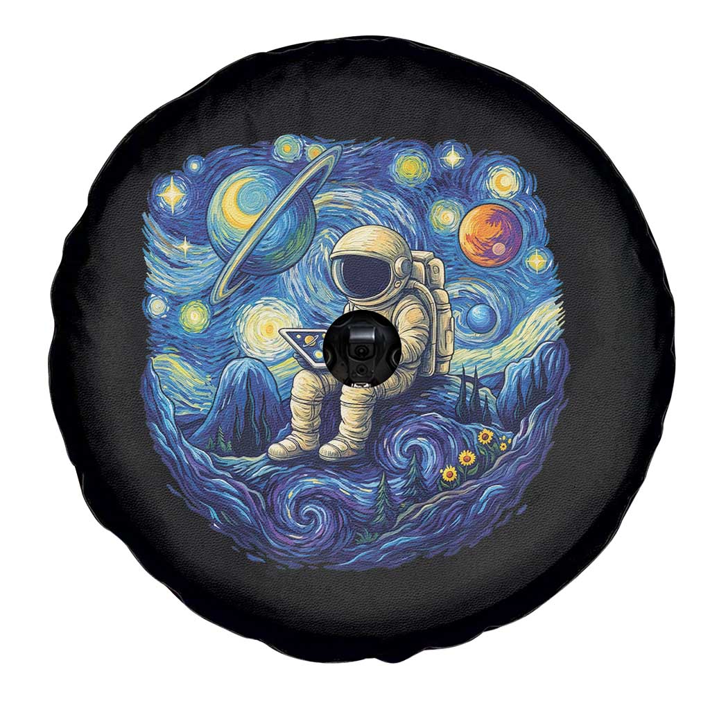 Starry Night Space Bookworm Spare Tire Cover Funny Astronaut Reader Gift TS12 Print Your Wear