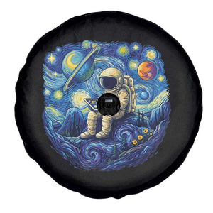 Starry Night Space Bookworm Spare Tire Cover Funny Astronaut Reader Gift TS12 Print Your Wear