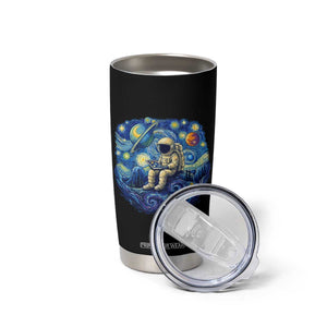 Starry Night Space Bookworm Tumbler Cup Funny Astronaut Reader Gift TS12 Print Your Wear