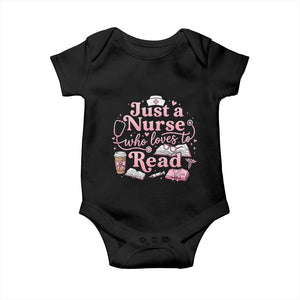 Just A Nurse Who Loves Reading Baby Onesie Book Lover Nurse TS12 Black Print Your Wear