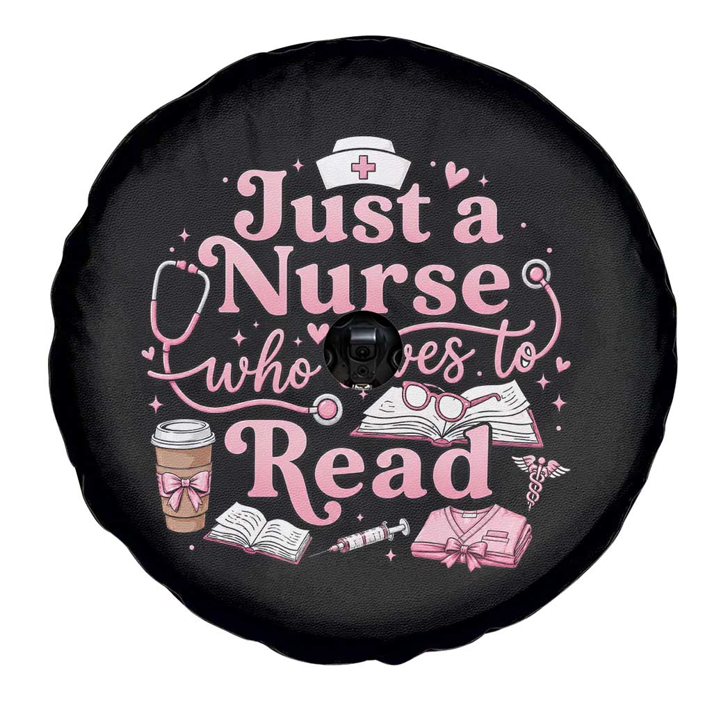 Just A Nurse Who Loves Reading Spare Tire Cover Book Lover Nurse TS12 Print Your Wear