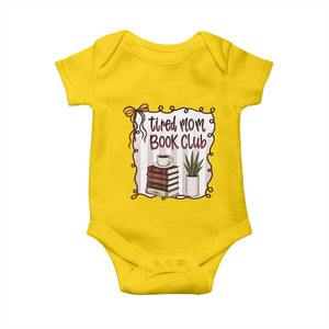 Tired Moms Book Club Baby Onesie Funny Coffee And Books Mom Gift TS12 Daisy Print Your Wear