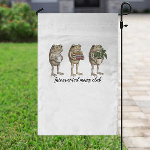 Introverted Moms Club Frog Graphic Garden Flag Funny Mothers Day Gift TS12 Print Your Wear