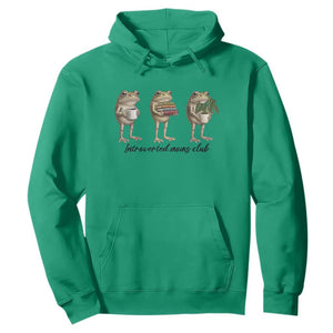 Introverted Moms Club Frog Graphic Hoodie Funny Mothers Day Gift TS12 Irish Green Print Your Wear