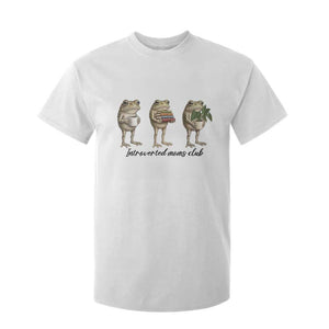 Introverted Moms Club Frog Graphic T Shirt For Kid Funny Mothers Day Gift TS12 White Print Your Wear