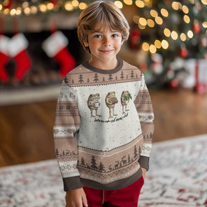 Introverted Moms Club Frog Graphic Ugly Christmas Sweater Funny Mothers Day Gift TS12 Mocha Mousse Print Your Wear