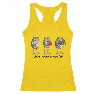 Introverted Moms Club Frog Graphic Racerback Tank Top Funny Mothers Day Gift TS12 Daisy Print Your Wear