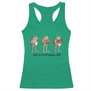 Introverted Moms Club Frog Graphic Racerback Tank Top Funny Mothers Day Gift TS12 Irish Green Print Your Wear