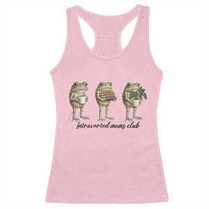 Introverted Moms Club Frog Graphic Racerback Tank Top Funny Mothers Day Gift TS12 Light Pink Print Your Wear