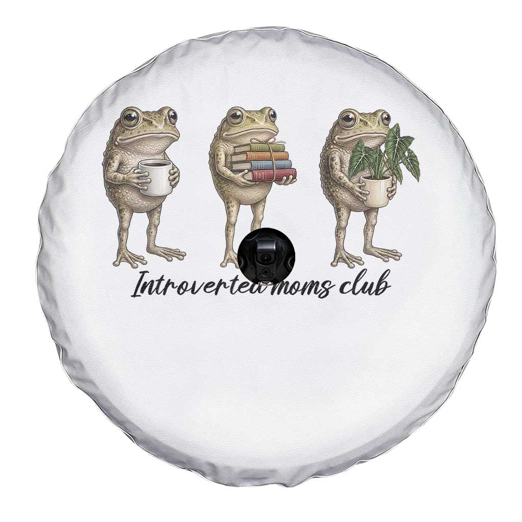 Introverted Moms Club Frog Graphic Spare Tire Cover Funny Mothers Day Gift TS12 Print Your Wear