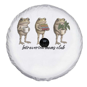 Introverted Moms Club Frog Graphic Spare Tire Cover Funny Mothers Day Gift TS12 Print Your Wear
