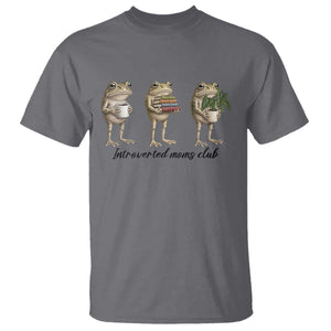 Introverted Moms Club Frog Graphic T Shirt Funny Mothers Day Gift TS12 Charcoal Print Your Wear