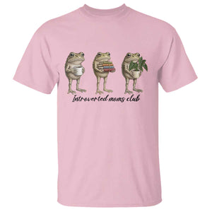 Introverted Moms Club Frog Graphic T Shirt Funny Mothers Day Gift TS12 Light Pink Print Your Wear
