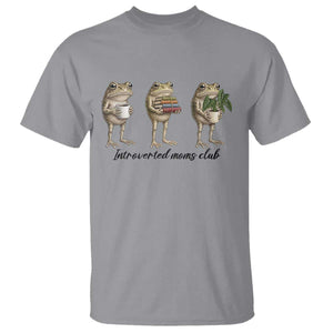 Introverted Moms Club Frog Graphic T Shirt Funny Mothers Day Gift TS12 Sport Gray Print Your Wear