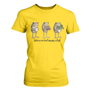 Introverted Moms Club Frog Graphic T Shirt For Women Funny Mothers Day Gift TS12 Daisy Print Your Wear