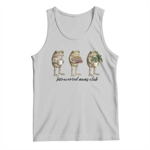 Introverted Moms Club Frog Graphic Tank Top Funny Mothers Day Gift TS12 Ash Print Your Wear