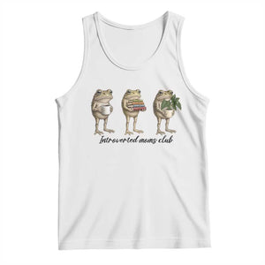 Introverted Moms Club Frog Graphic Tank Top Funny Mothers Day Gift TS12 White Print Your Wear