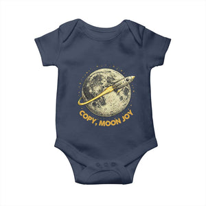 Copy Moon Joy Space Lover Lunar Mission Baby Onesie Astronaut Sci Fi Graphic TS12 Navy Print Your Wear