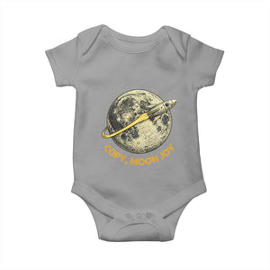 Copy Moon Joy Space Lover Lunar Mission Baby Onesie Astronaut Sci Fi Graphic TS12 Sport Gray Print Your Wear