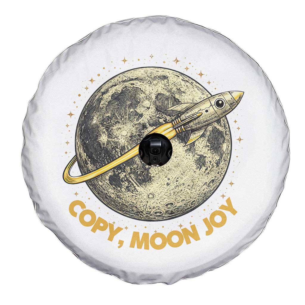 Copy Moon Joy Space Lover Lunar Mission Spare Tire Cover Astronaut Sci Fi Graphic TS12 Print Your Wear