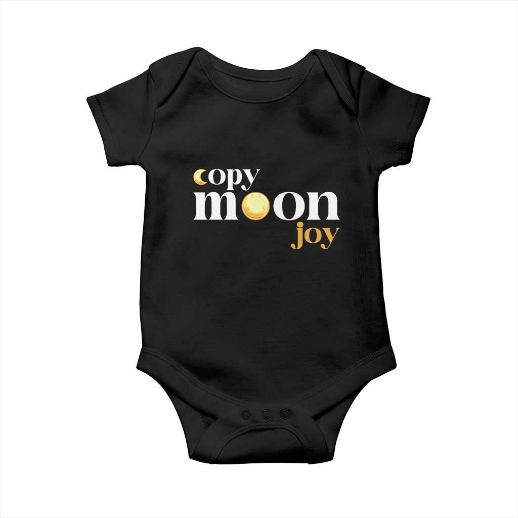Copy Moon Joy Statement Full Moon Baby Onesie Space Exploration Lunar Journey 2026 TS12 Black Print Your Wear