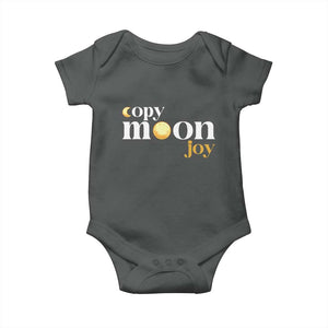 Copy Moon Joy Statement Full Moon Baby Onesie Space Exploration Lunar Journey 2026 TS12 Dark Heather Print Your Wear