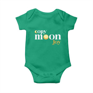 Copy Moon Joy Statement Full Moon Baby Onesie Space Exploration Lunar Journey 2026 TS12 Irish Green Print Your Wear