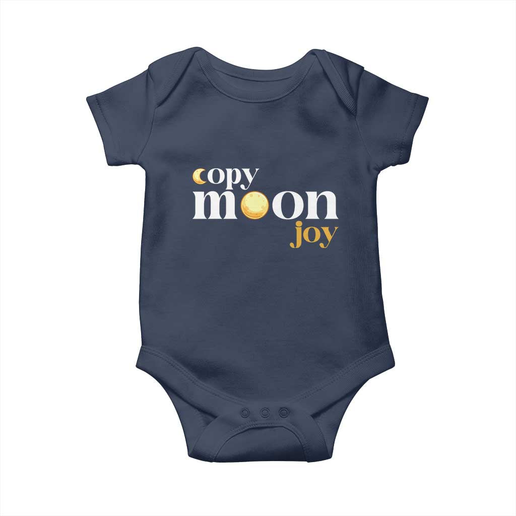 Copy Moon Joy Statement Full Moon Baby Onesie Space Exploration Lunar Journey 2026 TS12 Navy Print Your Wear
