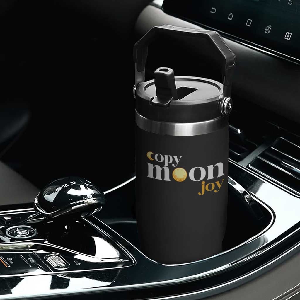 Copy Moon Joy Statement Full Moon Flip Straw Tumbler Space Exploration Lunar Journey 2026 TS12 Print Your Wear