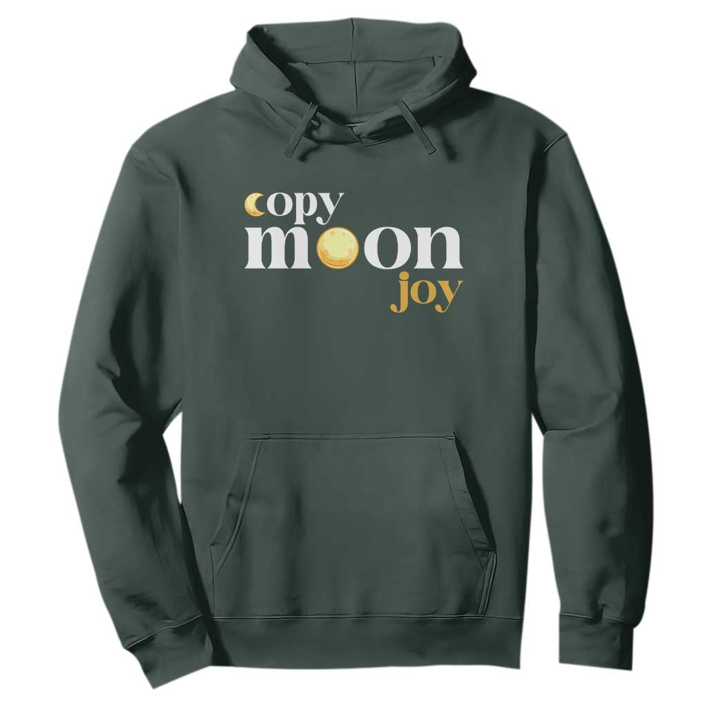 Copy Moon Joy Statement Full Moon Hoodie Space Exploration Lunar Journey 2026 TS12 Dark Forest Green Print Your Wear