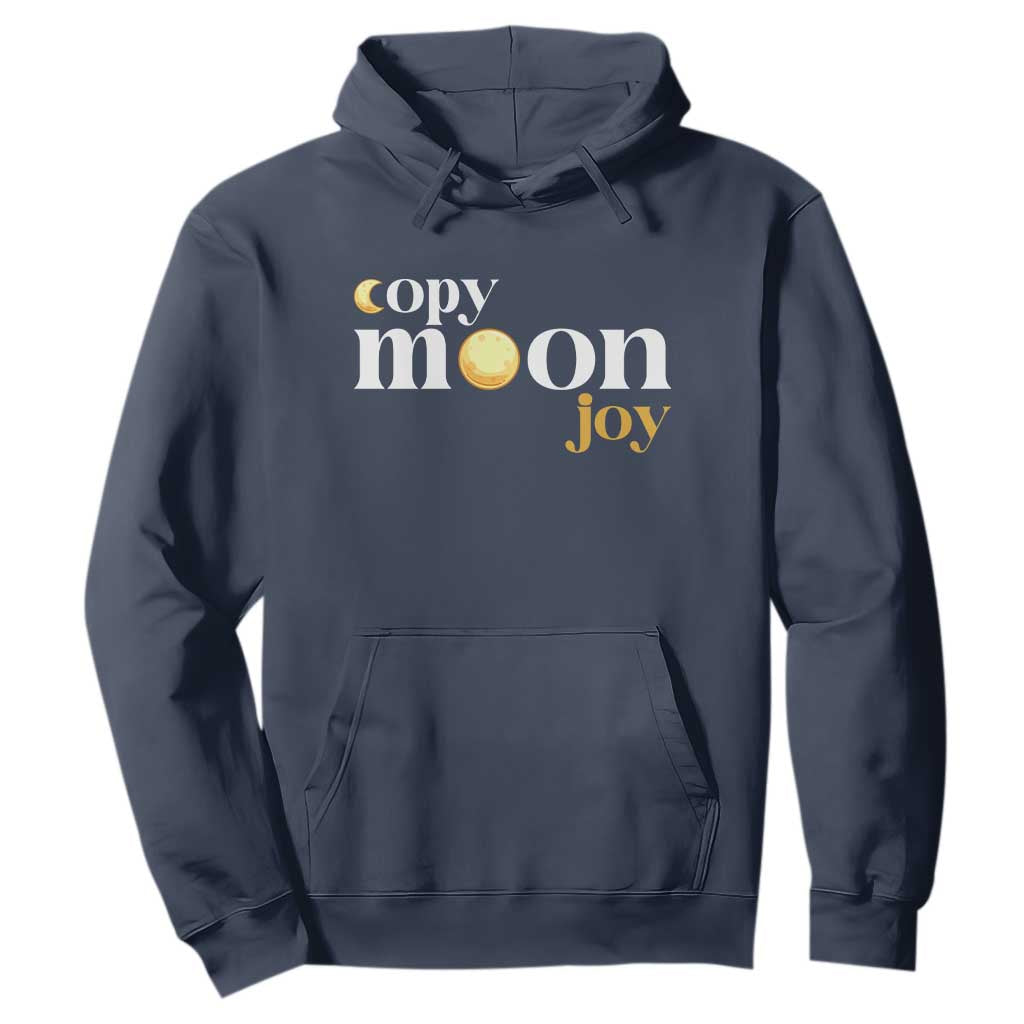 Copy Moon Joy Statement Full Moon Hoodie Space Exploration Lunar Journey 2026 TS12 Navy Print Your Wear