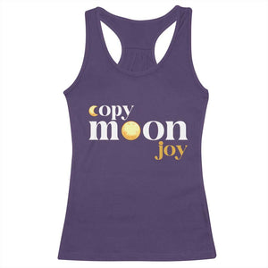 Copy Moon Joy Statement Full Moon Racerback Tank Top Space Exploration Lunar Journey 2026 TS12 Purple Print Your Wear