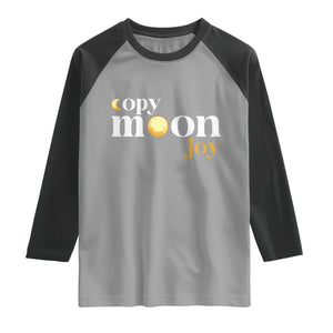 Copy Moon Joy Statement Full Moon Raglan Shirt Space Exploration Lunar Journey 2026 TS12 Sport Gray Black Print Your Wear