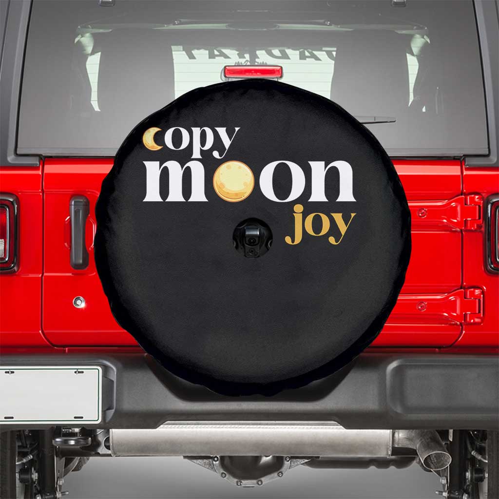 Copy Moon Joy Statement Full Moon Spare Tire Cover Space Exploration Lunar Journey 2026 TS12 Black Print Your Wear