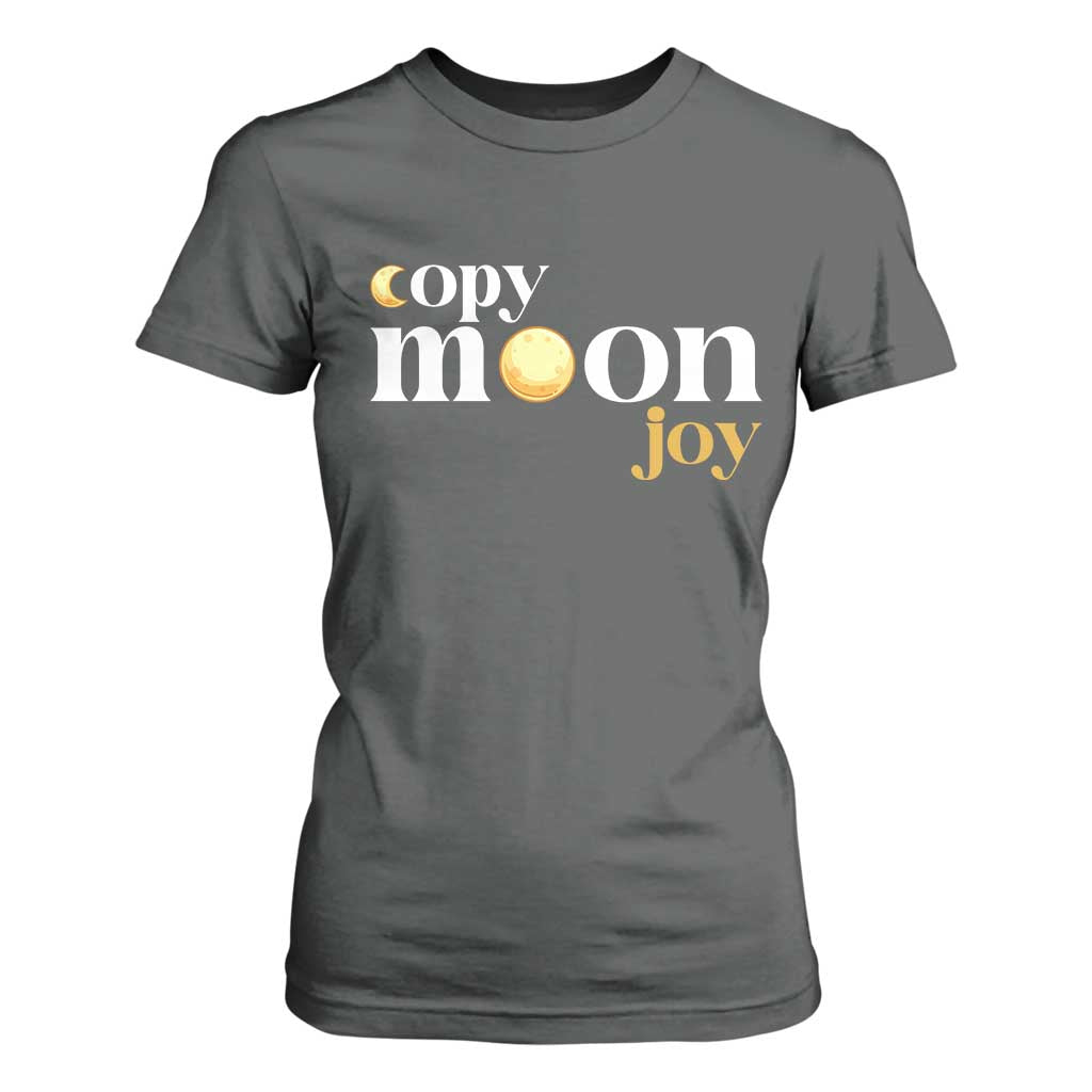 Copy Moon Joy Statement Full Moon T Shirt For Women Space Exploration Lunar Journey 2026 TS12 Dark Heather Print Your Wear
