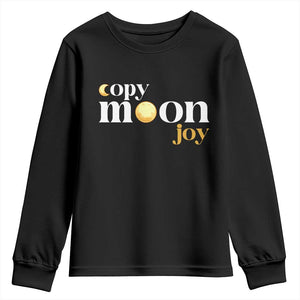 Copy Moon Joy Statement Full Moon Youth Sweatshirt Space Exploration Lunar Journey 2026 TS12 Black Print Your Wear