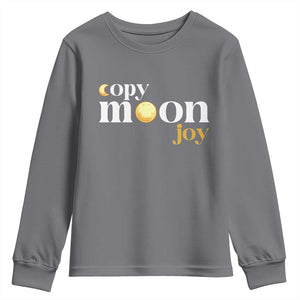 Copy Moon Joy Statement Full Moon Youth Sweatshirt Space Exploration Lunar Journey 2026 TS12 Charcoal Print Your Wear