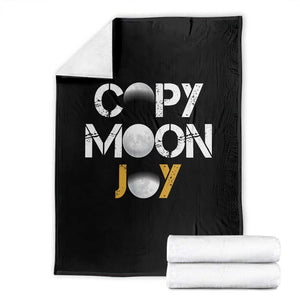 Lunar Mission Astronaut Space Lover Throw Blanket Copy Moon Joy Sci Fi Graphic TS12 Black Print Your Wear