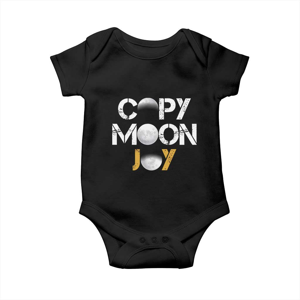 Lunar Mission Astronaut Space Lover Baby Onesie Copy Moon Joy Sci Fi Graphic TS12 Black Print Your Wear