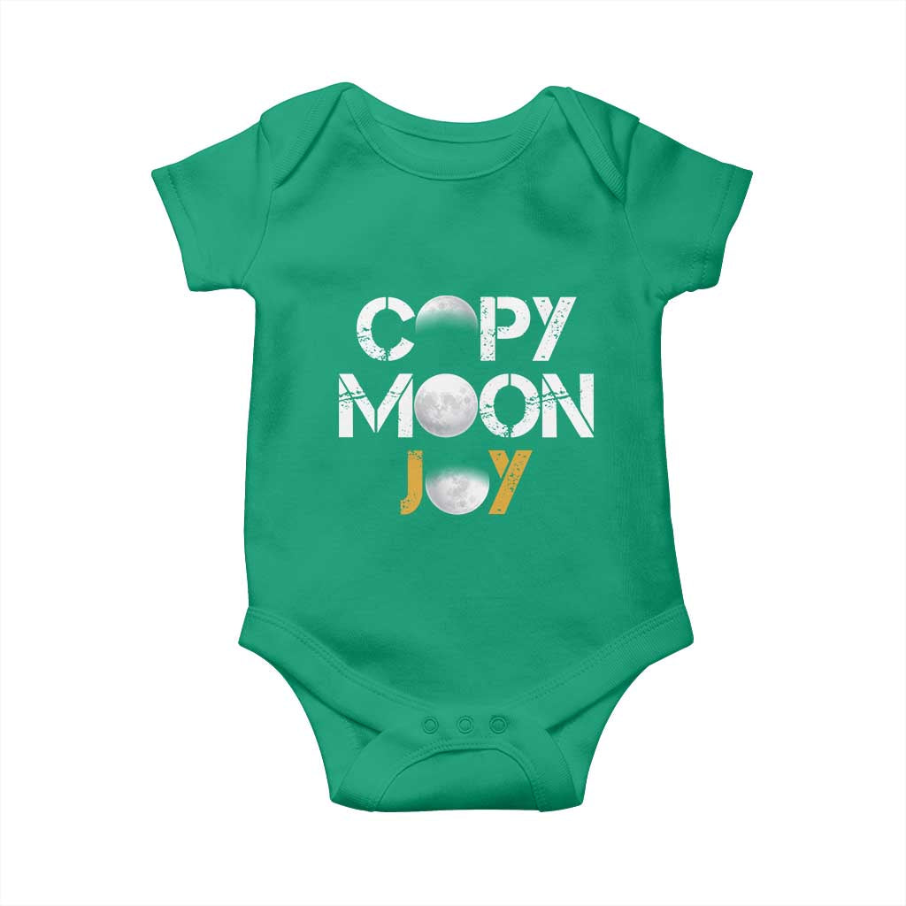 Lunar Mission Astronaut Space Lover Baby Onesie Copy Moon Joy Sci Fi Graphic TS12 Irish Green Print Your Wear