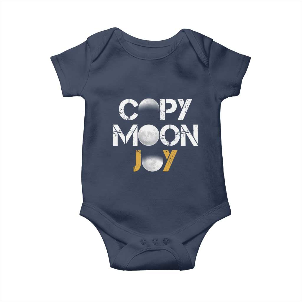Lunar Mission Astronaut Space Lover Baby Onesie Copy Moon Joy Sci Fi Graphic TS12 Navy Print Your Wear