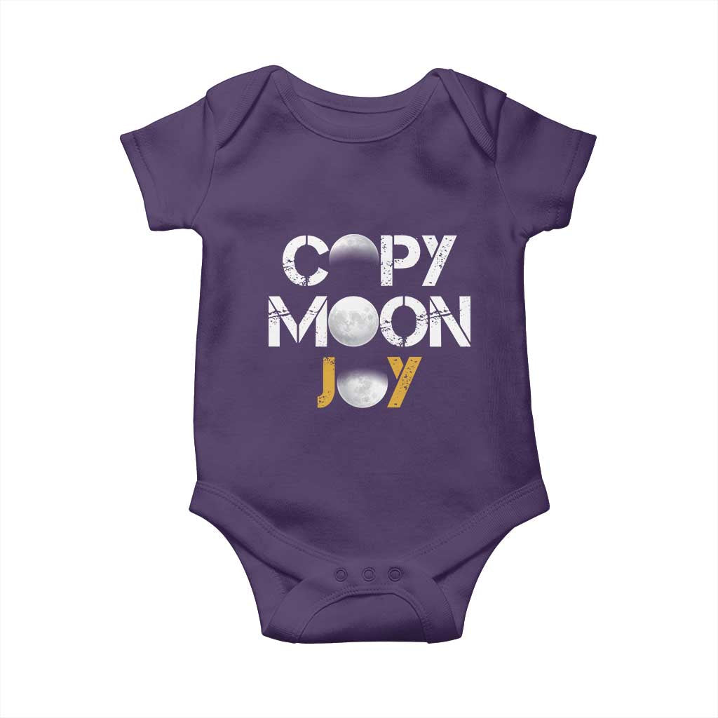 Lunar Mission Astronaut Space Lover Baby Onesie Copy Moon Joy Sci Fi Graphic TS12 Purple Print Your Wear