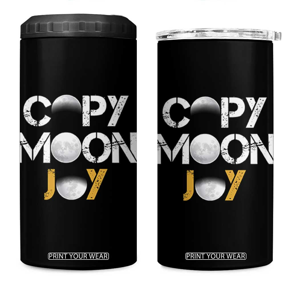 Lunar Mission Astronaut Space Lover 4 in 1 Can Cooler Tumbler Copy Moon Joy Sci Fi Graphic TS12 One Size: 16 oz Black Print Your Wear
