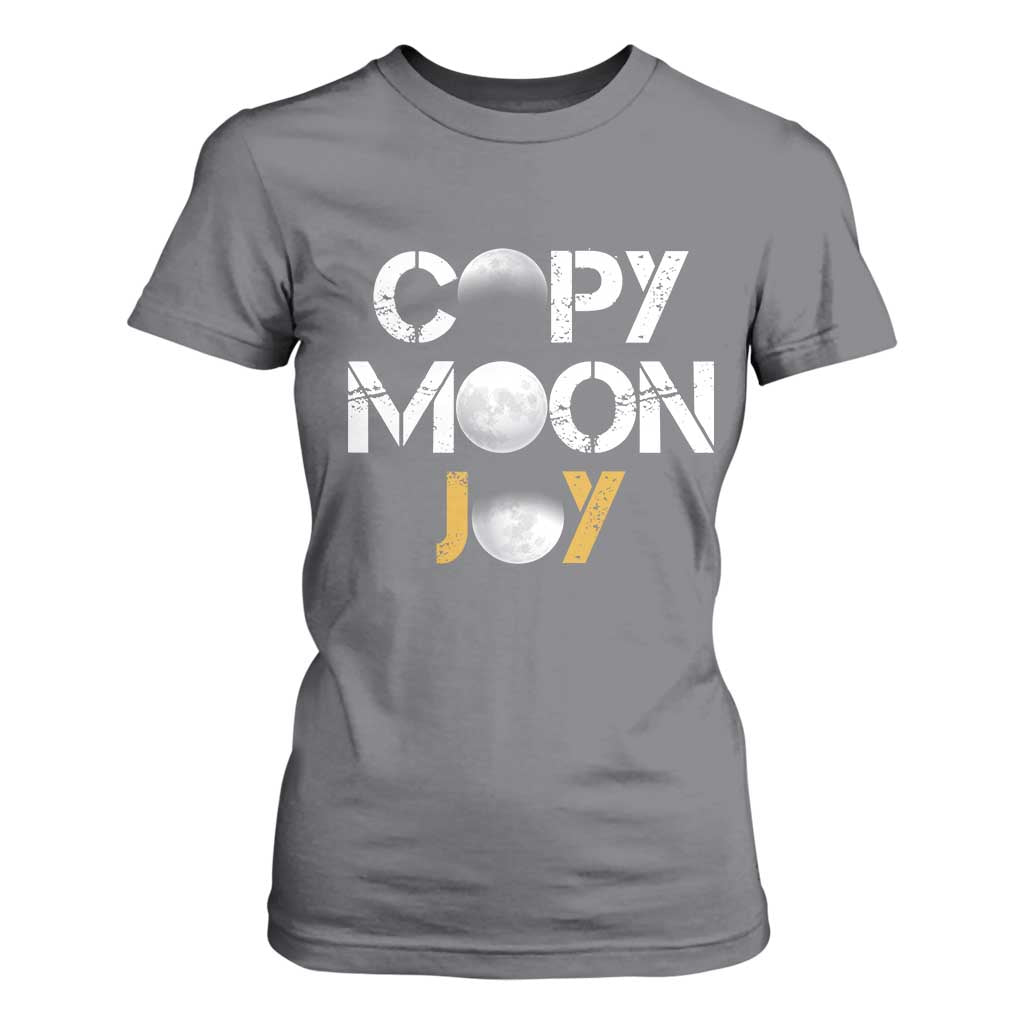 Lunar Mission Astronaut Space Lover T Shirt For Women Copy Moon Joy Sci Fi Graphic TS12 Charcoal Print Your Wear