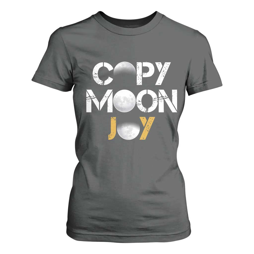 Lunar Mission Astronaut Space Lover T Shirt For Women Copy Moon Joy Sci Fi Graphic TS12 Dark Heather Print Your Wear